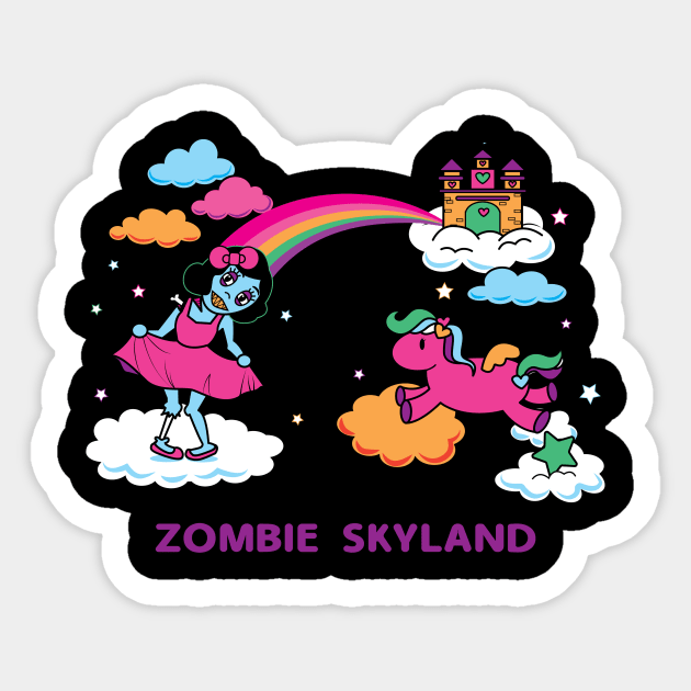 Zombie Skyland Sticker by nkta